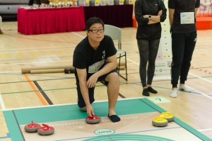Team B student Yim Hoi To was ready to take his first trial.