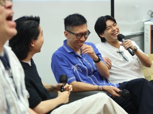 Sharing guests including the two directors of the short films, Mr Philip WAN and Mr Jason CHU, and performer Mr Yatho WONG.