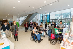 中學生參觀課程諮詢攤位情況